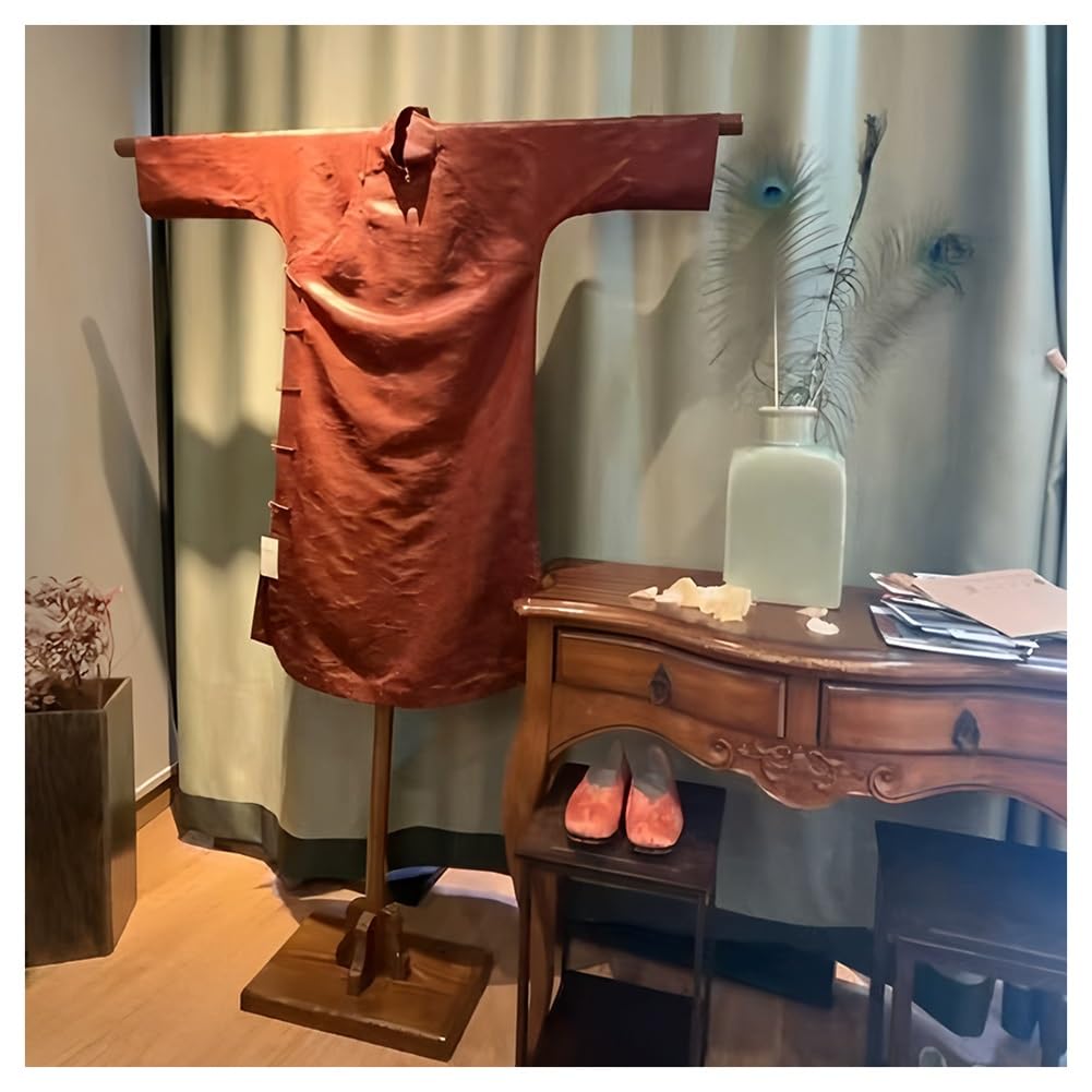 Stojak na ubrania – stojący uchwyt na drążek w stylu vintage do Cheongsam, suknie ślubne i suknie