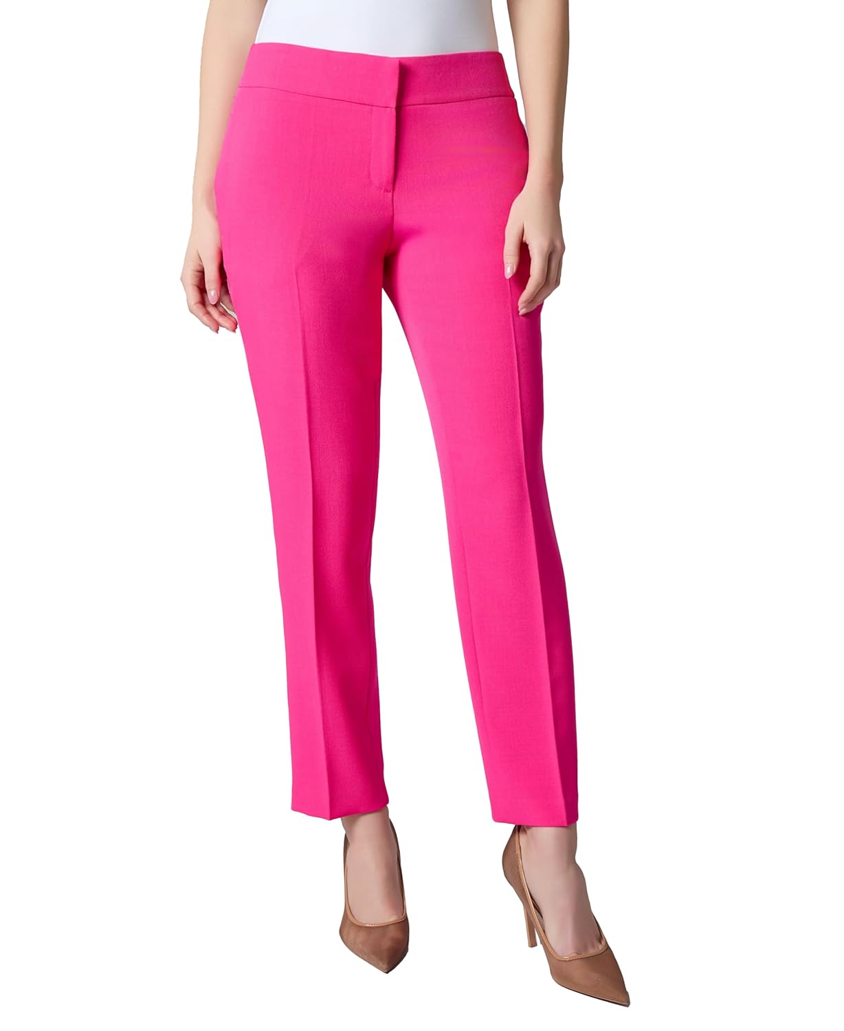 Kasper Womens Womens Flat Front Slim Pant