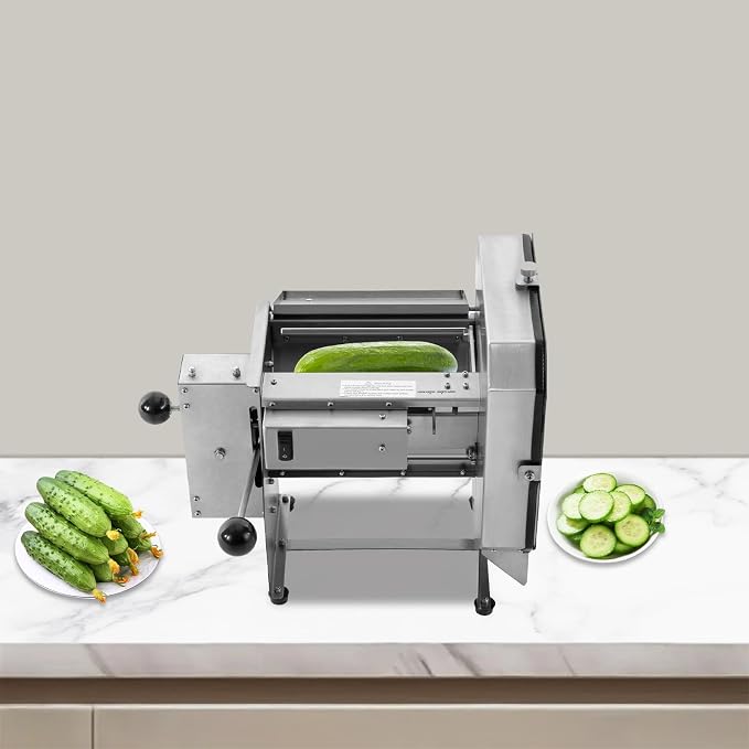 Cortadora Comercial de Frutas y Verduras Eléctrica y Manual miniatura 2