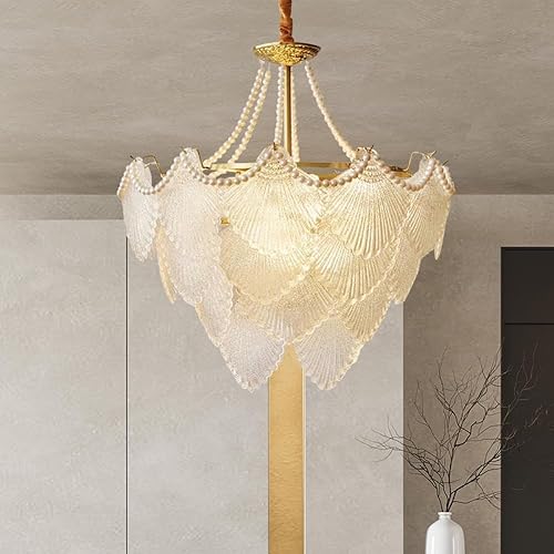 Miniatura 2 de A Million Lámpara de araña moderna de cristal K9 de 24 pulgadas, lámpara de techo empotrada, lámpara de techo con control remoto, 5 bombillas E14,