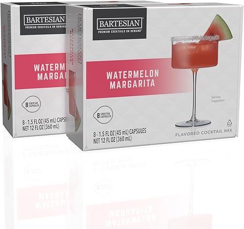 Miniatura 10 de Bartesian Paquete de 16 cápsulas mezcladoras Margarita para máquina de cócteles  Home Bar Mixology Cocktails Mix Pod Capsule Set para usar con la