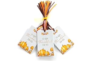 So Very Thankful For You Favor Tags (Set of 24) - Happy Thanksgiving Gift Tags