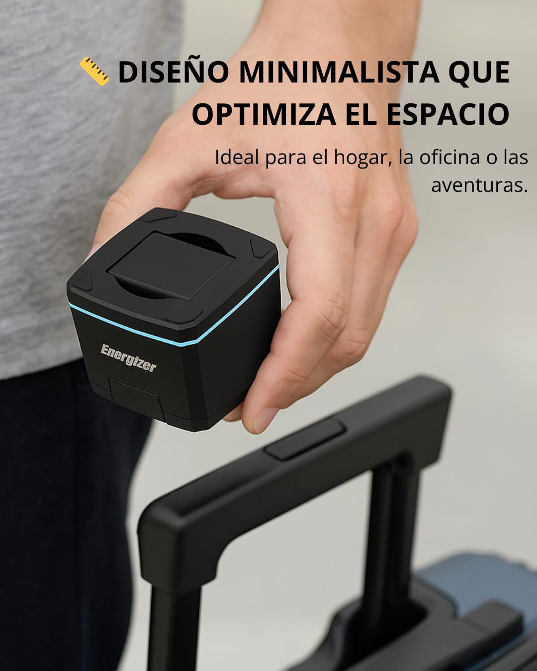 Energizer WCP307 3-1 Cargador de escritorio inalámbrico de 15 W | Carga rápida para smartphone, auriculares y Apple Watch, compatible con MagSafe, soporte plegable con soporte ajustable, USB-C, seguro