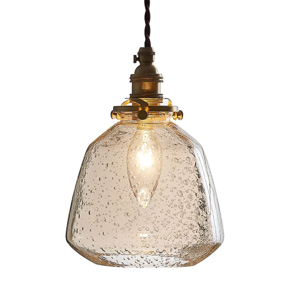Suspension en verre soufflé de style japonais au design minimaliste pour chambre