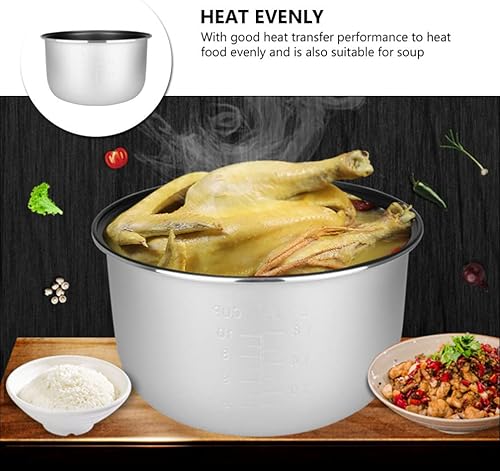 Miniatura 5 de DOITOOL Olla de cocción interior para olla arrocera, recipientes de revestimiento interior antiadherentes, accesorios de repuesto para olla arrocera