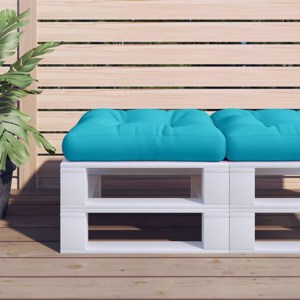 Cuscino per pallet, 58 x 58 x 10 cm, Oxford, per esterni, impermeabile, in fibra cava di polipropilene, per balcone, giardino, divano, interni