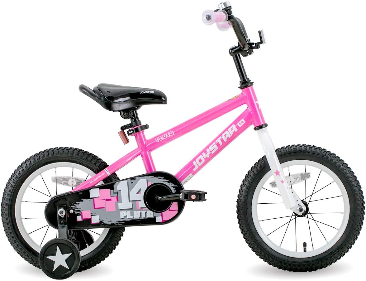 JOYSTAR Pluto Kids Bike with Training Wheels for 12 14 16 18 20 inch Bike, Kickstand for 18 20 inch BMX Freestyle Bicycle (Black Blue Red Green Orange Pink Golden) : Sports & Outdoors