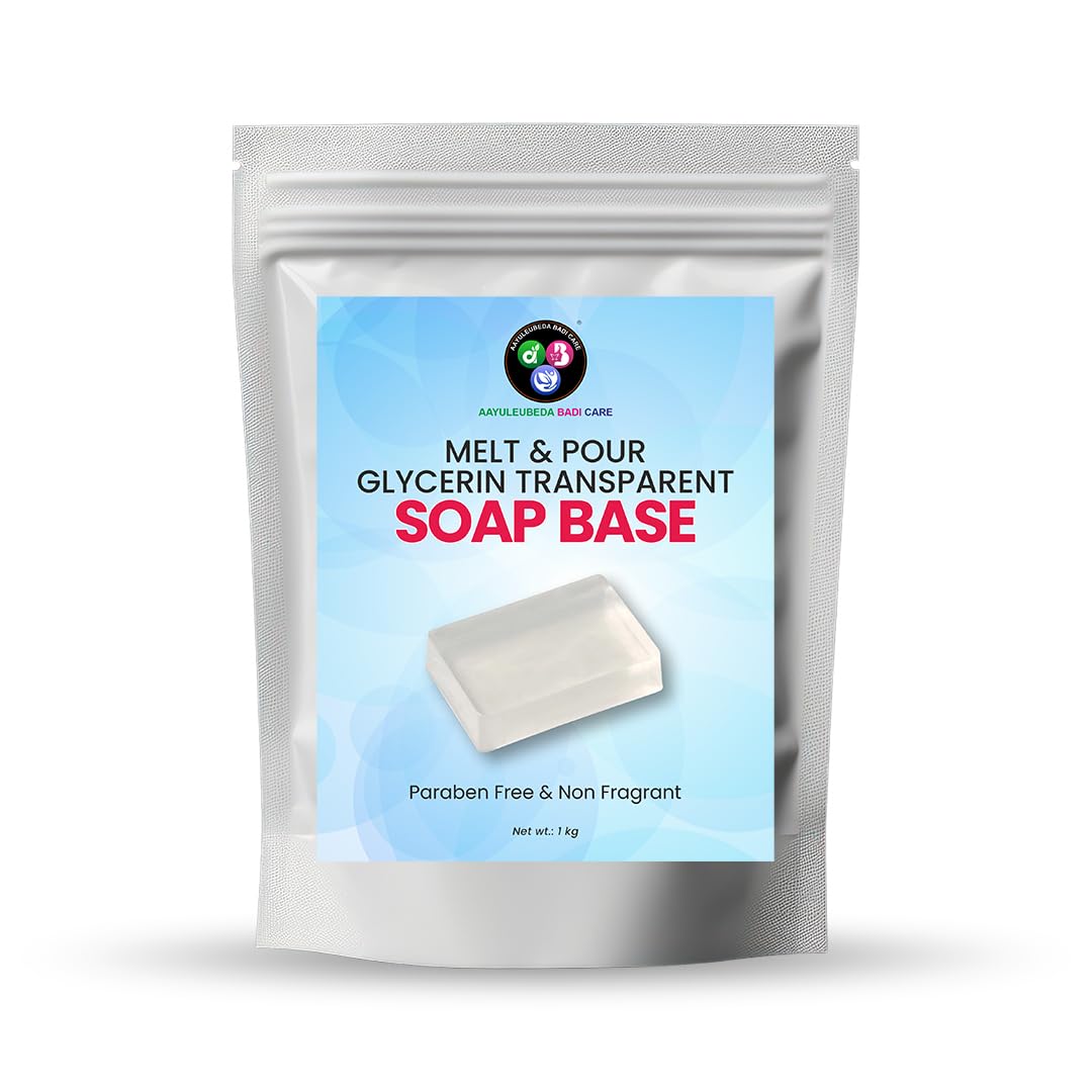 Aayuleubeda Badi Care Glycerin Transparent-1 Kg Melt and Pour Soap Base By ABC