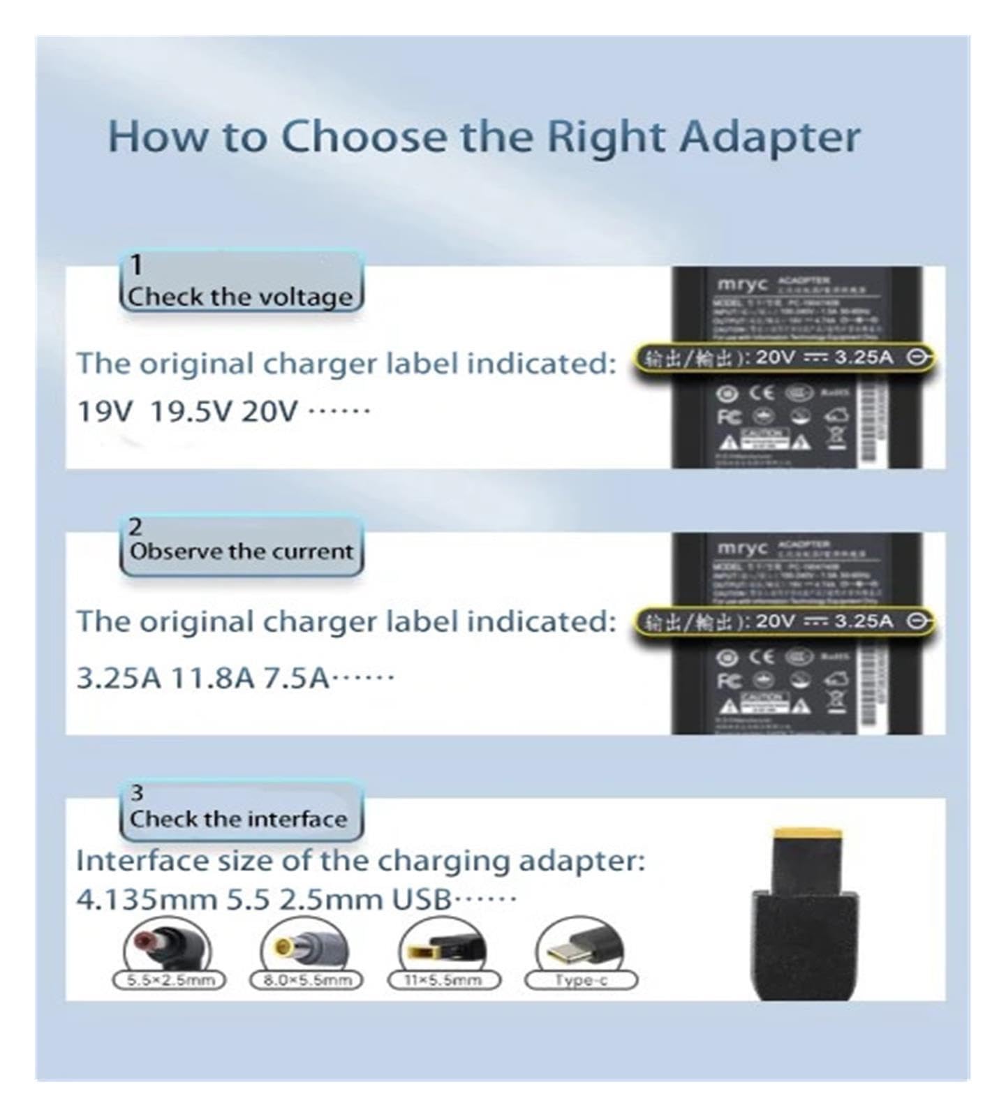 Adaptador De Corriente CA USB De 20V 3,25a, Compatible con Lenovo,Yoga 900-13ISK 900S-12ISK, Cargador for Tableta Y Pc 5A10G68679 ADL65WLG