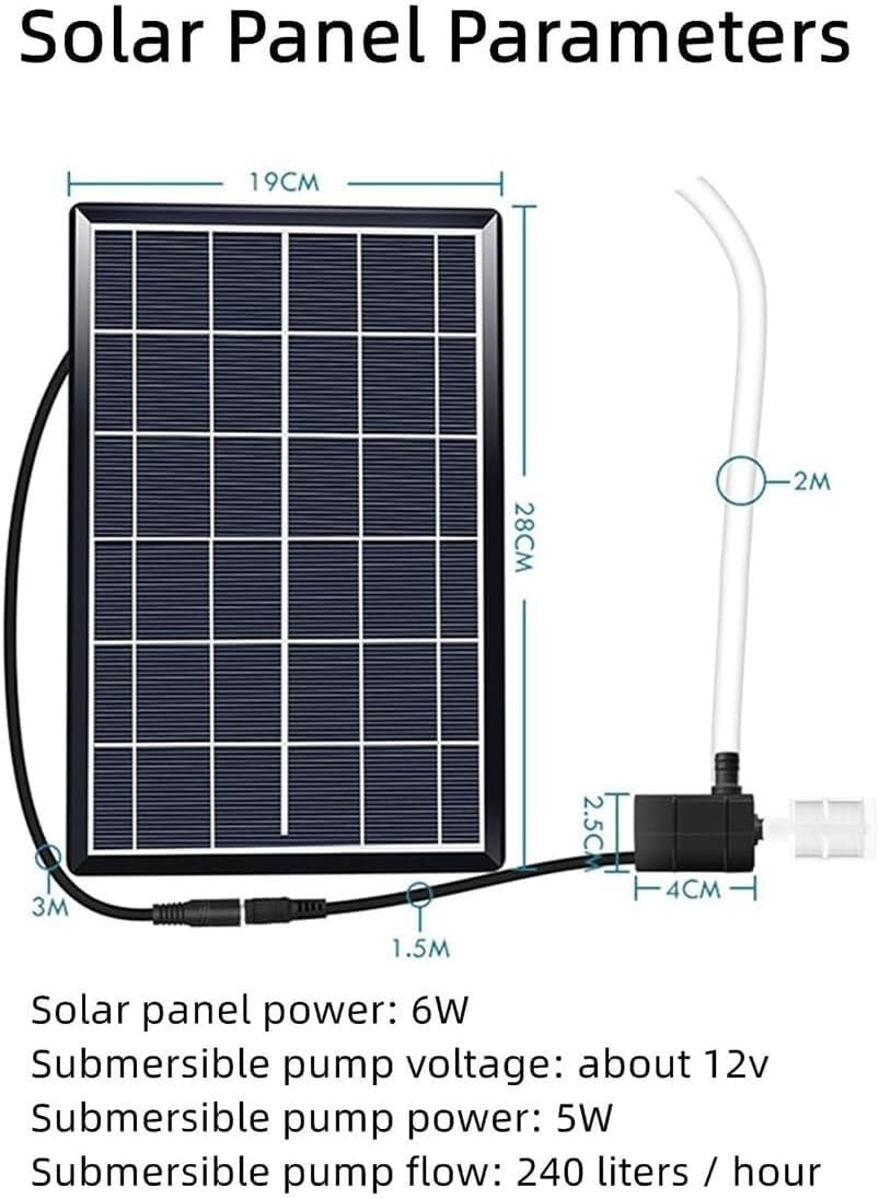 70CM Solar Bamboo Water Fountain with Pump & Solar Panel, Feng Shui Garden Water Feature – Handmade Bamboo Waterfall for Relaxing Sounds