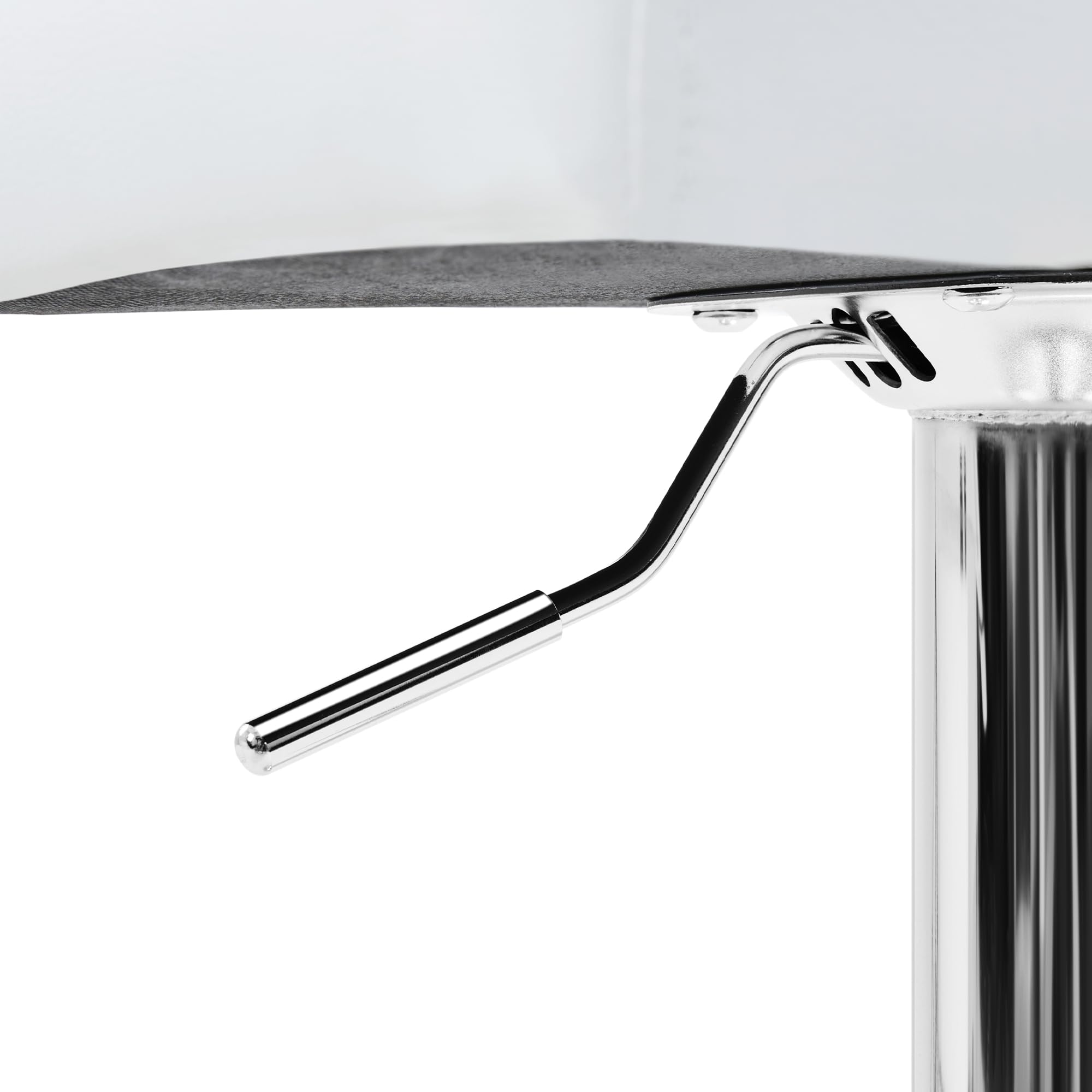 Coppia Sgabello da Bar Moderno Design Sgabello Alto con Schienale in Simipelle Sedia Alta da Cucina Regolabile Girevole Bianco