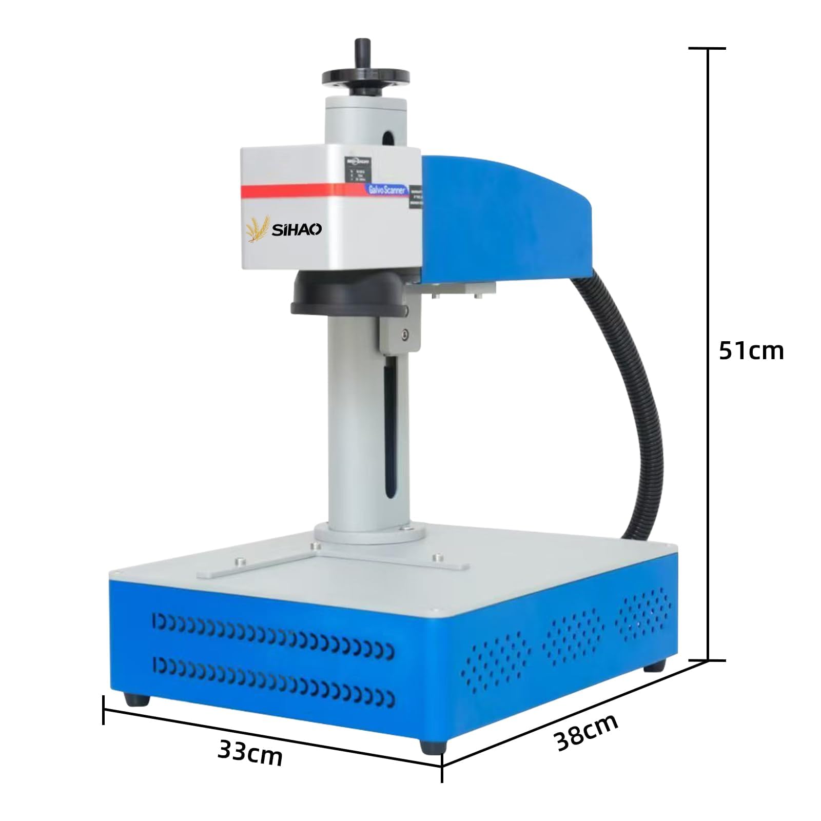 Laser Graviermaschine Metall, Faserlasergravierer 30W Raycus Faserlaser Fiber Laser Engraver Lasergravur 110x110mm 1064nm 220V Präzision 0.01mm für Metall Kupfer Aluminium Stahl etc.