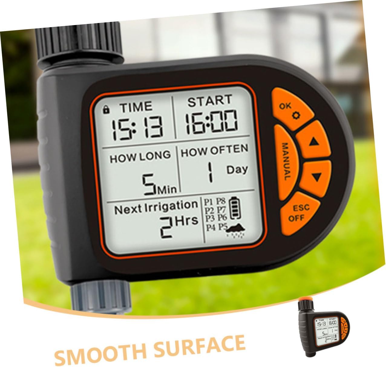 balacoo Outdoor Automatic Watering Timer Controller for Gardens Balconies and Patios for Efficient Water Conservation and Stress Gardening