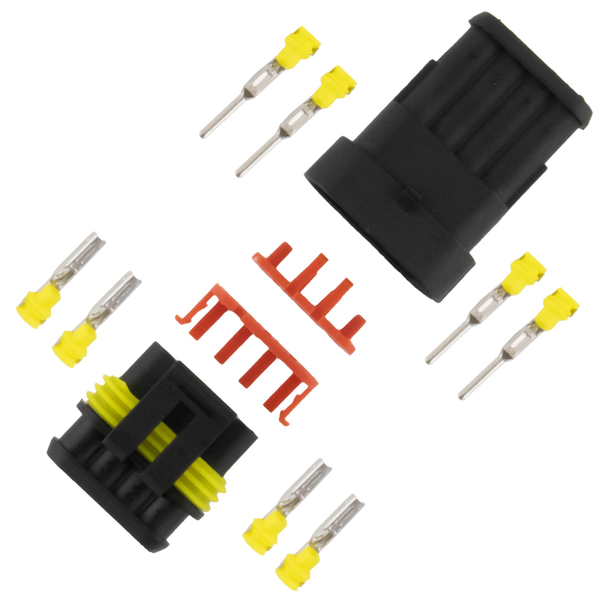 4-Polig Kabel Steckverbinder Stecker Wasserdicht Schnellverbinder KFZ LKW WYS