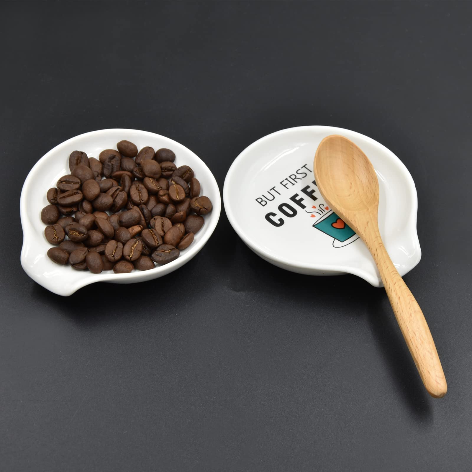 Jetcloudlive Spoon Rest For Kitchen,Ceramic Spoon Holder For Stove Top Cooking Spoon Holder Rest Coffee Spoon Holder Dishwasher Safe Ceramic Spoon Rest Spoon