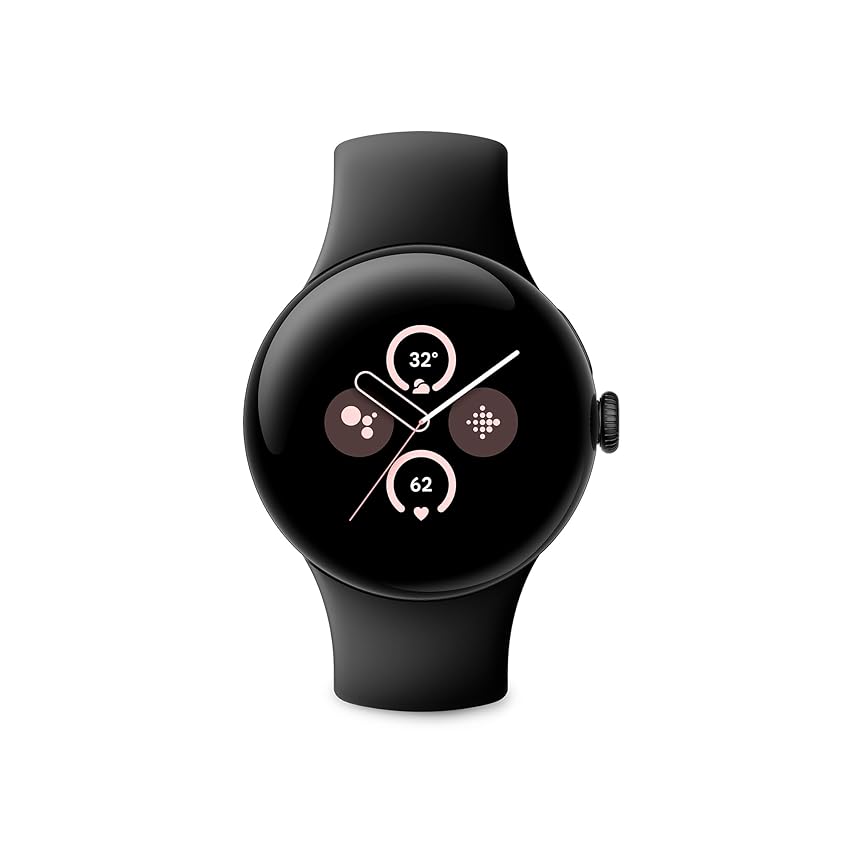 Immagine del prodotto Google Pixel Watch 2 con Fitbit Monitoraggio battito cardiaco, Gestione stress, Funzionalità di sicurezza - Smartwatch Android - Cassa in alluminio - Cinturino sportivo nero - Wi-Fi