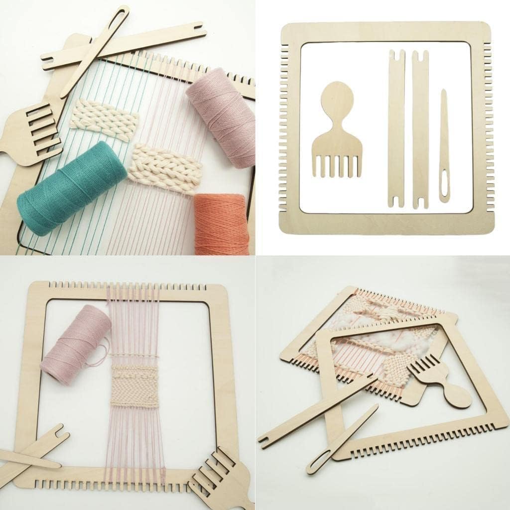 Xiaojikuaipao Weaving Frame Loom with Stand for Beginner Kids Develops Creativity