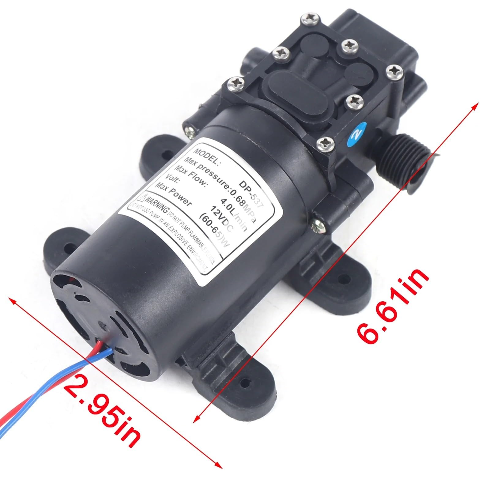 Pompe À Eau Électrique À Diaphragme 12V Pour Système Refroidissement Moteur Voiture Circulation Remplacement Radiateur Automobile Pompe À Eau Auxiliaire