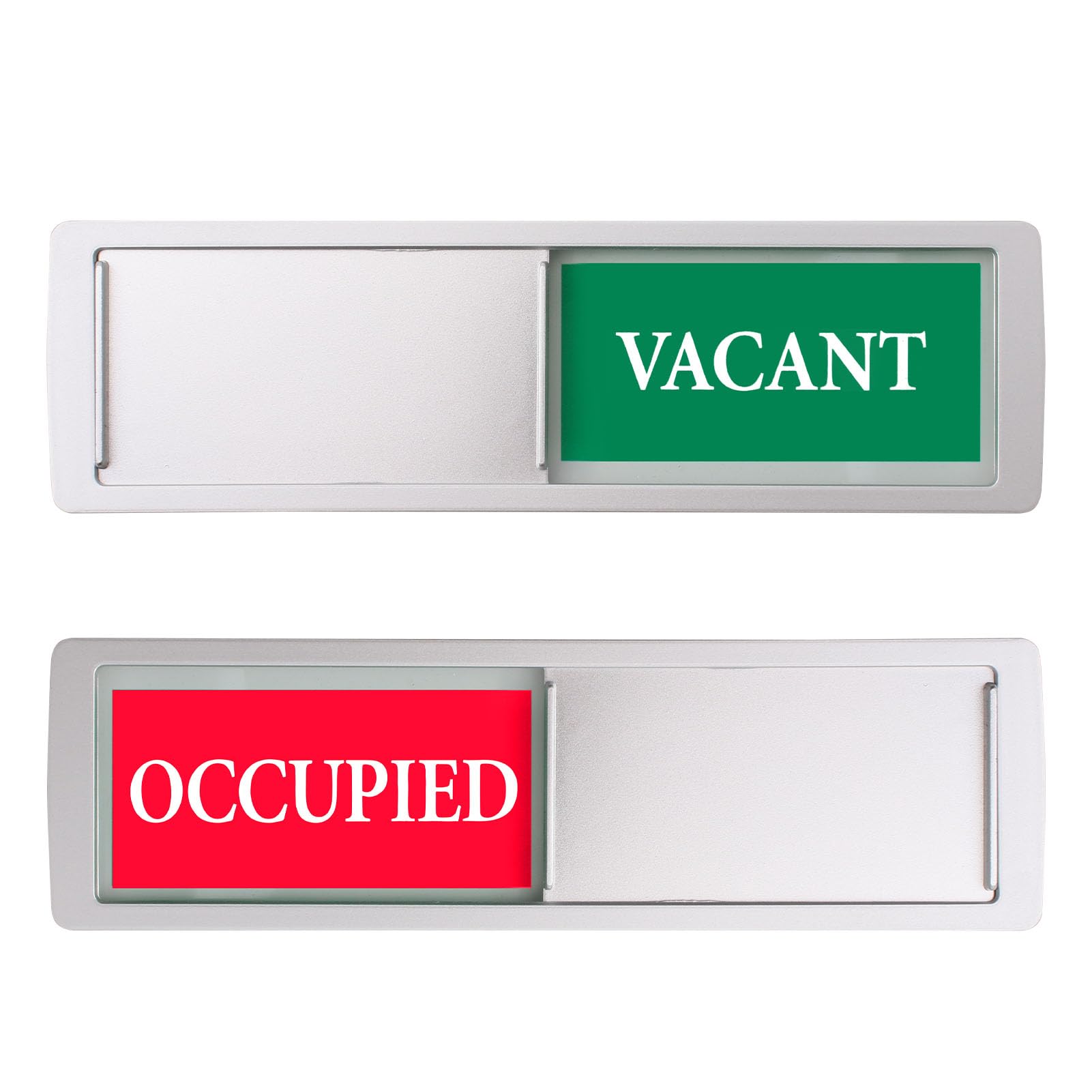 Privacy Sign Vacant Occupied Sign with Clear Do Not Disturb Non-Scratch Magnetic Slider Door Indicator Signs Easy to Read for Home Bathroom Office Restroom Conference Hotel Hospital 7 x 2 Inch