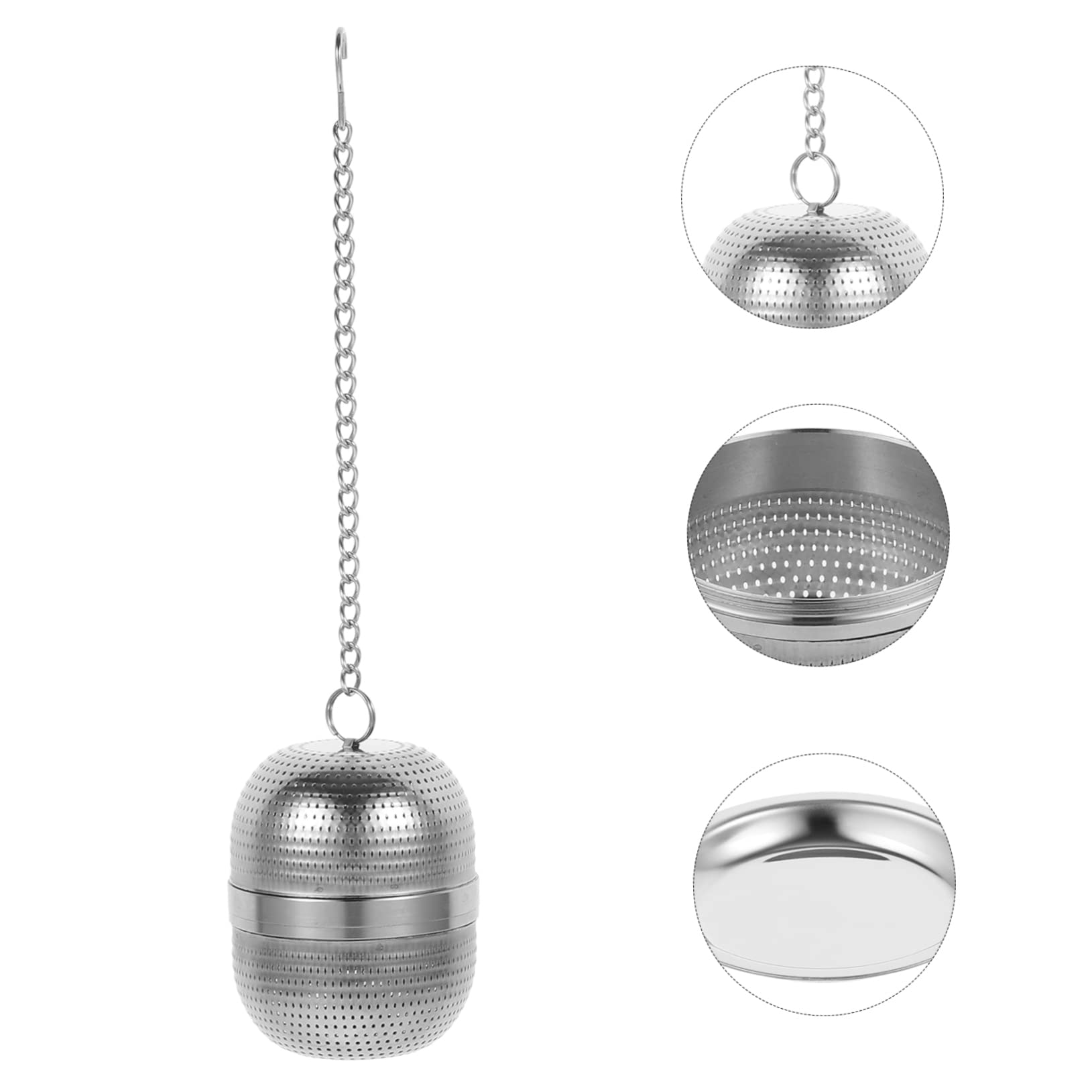 ABOOFAN 5 Piezas Filtro de bandeja de goteo infusor te infusionador de te colador de coladores de té para té suelto cosa infusor de té de cocina bola de filtro de té Acero inoxidable
