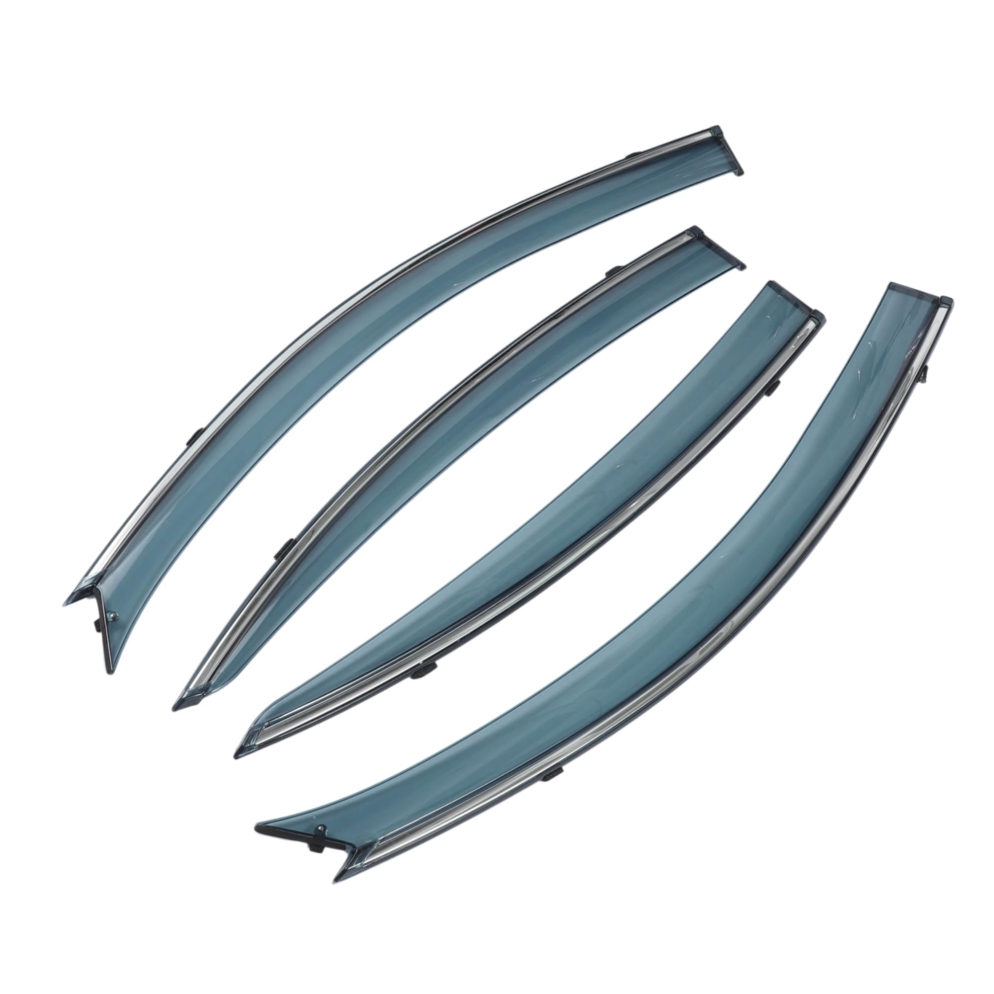 Seitenfensterabweiser für Mazda 3 Limousine 2004-2009 Seitliche Fensterluftabweiser Regenschutz Sonnenblenden Windabweiser Fensterschattierungen 1 Satz Schwarz