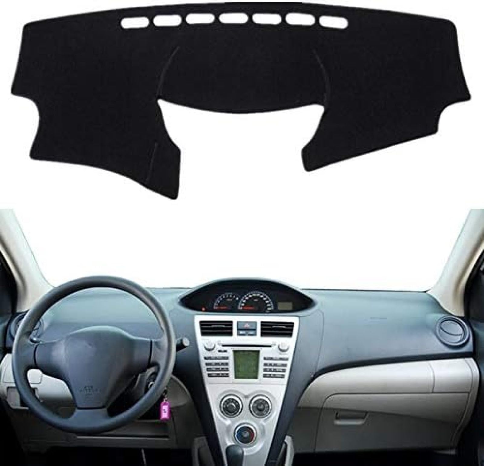 Dashboard Cover Dash Mat,for Toyota Vios Yaris 2008-2013 Dash Board Protector Sunshield Cover Accessories