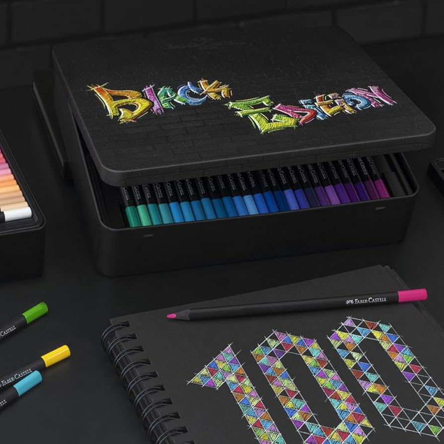 Amazon.com: Faber-Castell Black Edition Colored Pencils, Classic 1