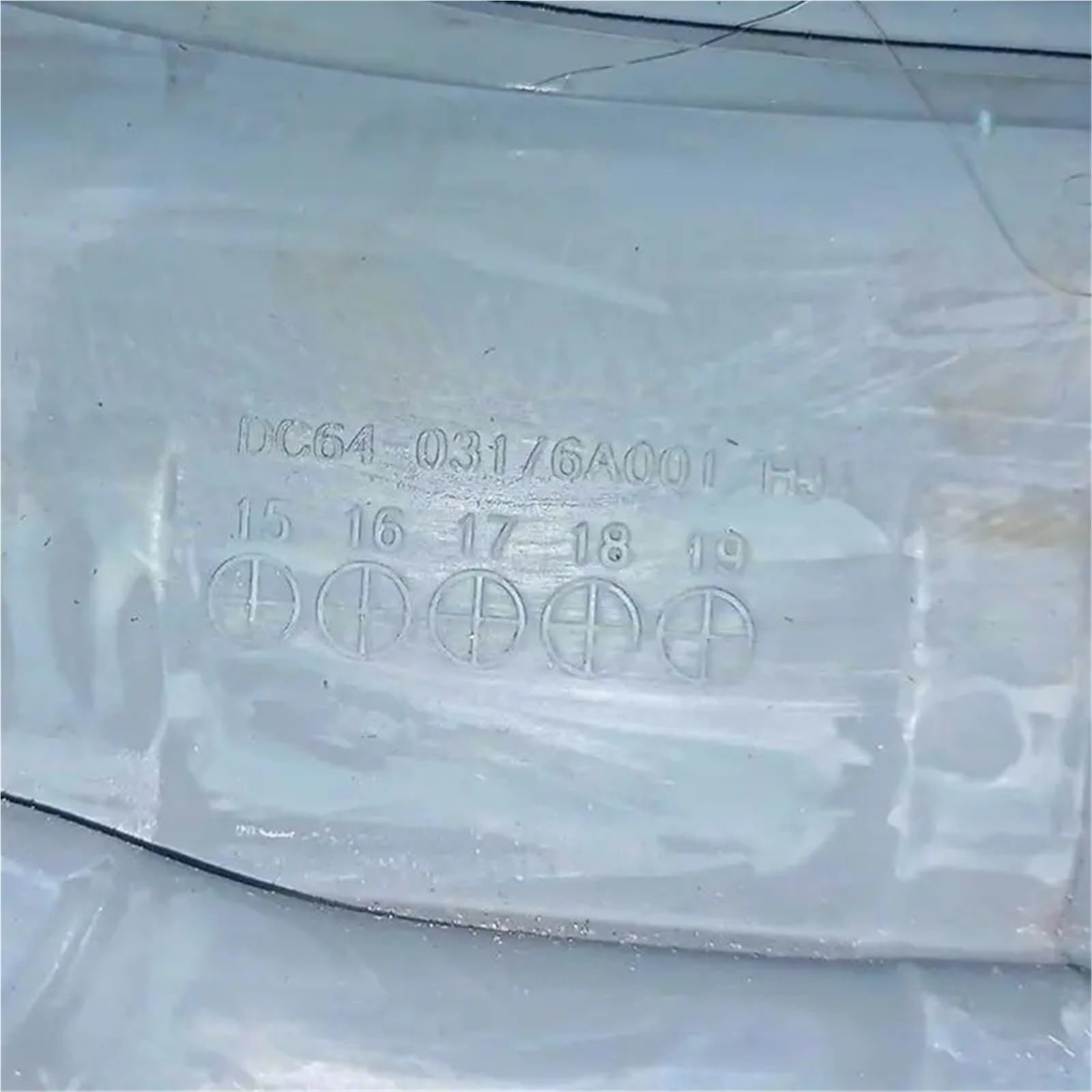 Pierścień uszczelki drzwiowej DC64-03176A, kompatybilny z Samsung, gumowe części zamienne do pralki bębnowej
