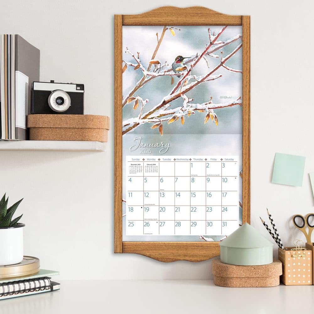 Lang, Calendario de pared 2026 de Colibríes por Susan Bourdet