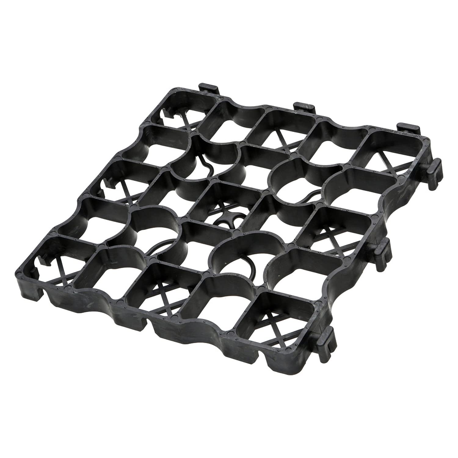 4 Tiles of Ecogrid E30 for Raising Garden pots and containers | Plastic Paving Grid | Shed Base System | Outdoor Interlocking Garden Path Tiles Porous Garden Floor Tiles