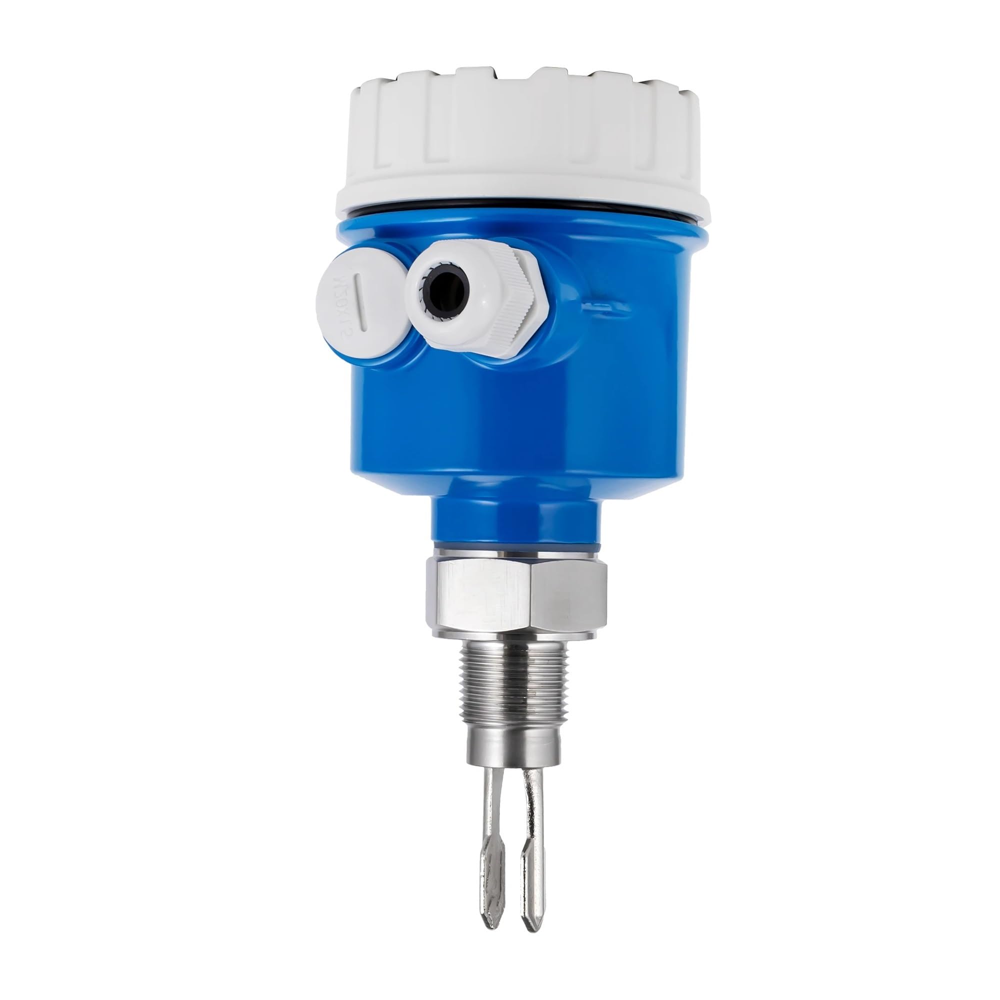 XDDQWSWA Tuning Fork Switch Output SDPT DPDT PNP NPN Vibrating Fork Switch DC24V AC 220V Fork Level Sensor M20*1.5 Material Level Switch(100mm Plug)