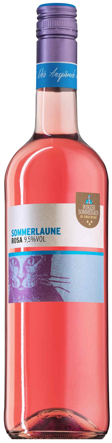Winzer Sommerach Sommerlaune Rosa 2024 (1x 0,75L) | fruchtig | Deutschland | Müller-Thurgau
