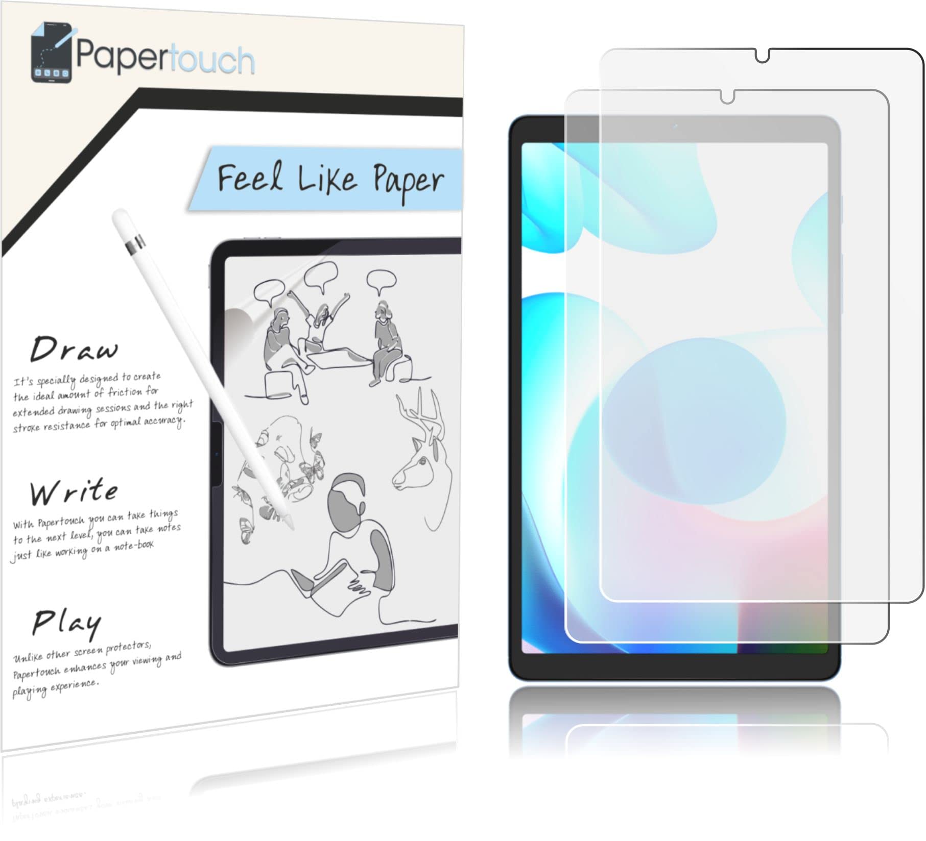 Papertouch Screen Guard Protector Compatible With Realme Pad Mini 8.7inch, Tablet - Paper Like Pack of 2 (B0B1JMS57R) Amazon Price History, Amazon Price Tracker