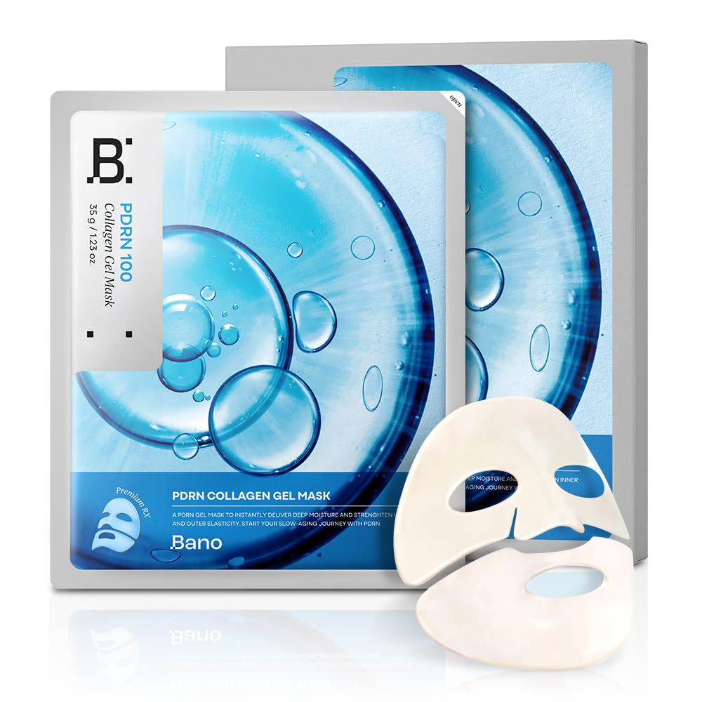 Bano PDRN Collagen Gel Mask - Korean Overnight Face Mask for Firming & Deep Hydrating | Biome PDRN for Skin Elasticity | Korean Skin Care for