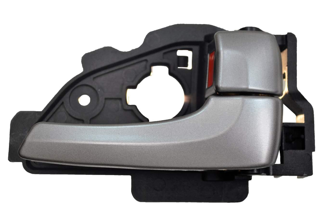 PT Auto Warehouse HY-2504R-RH - Interior Inside Door Handle, Black Housing Silver Lever/Knob - Right Passenger Side, Replaces 826202S020SAS