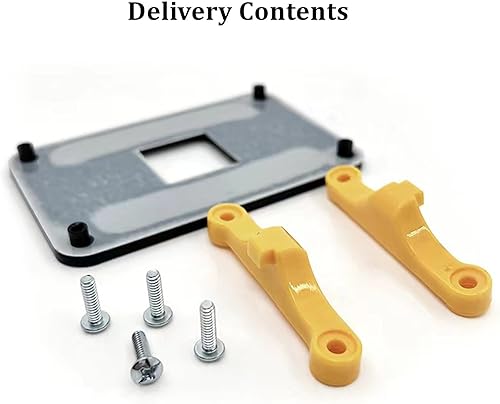 Miniatura 4 de Soporte de disipador de calor de CPU AM4, soporte de montaje de enfriador AM4, placa enfriadora de ventilador de CPU AM4 de hierro, soporte de