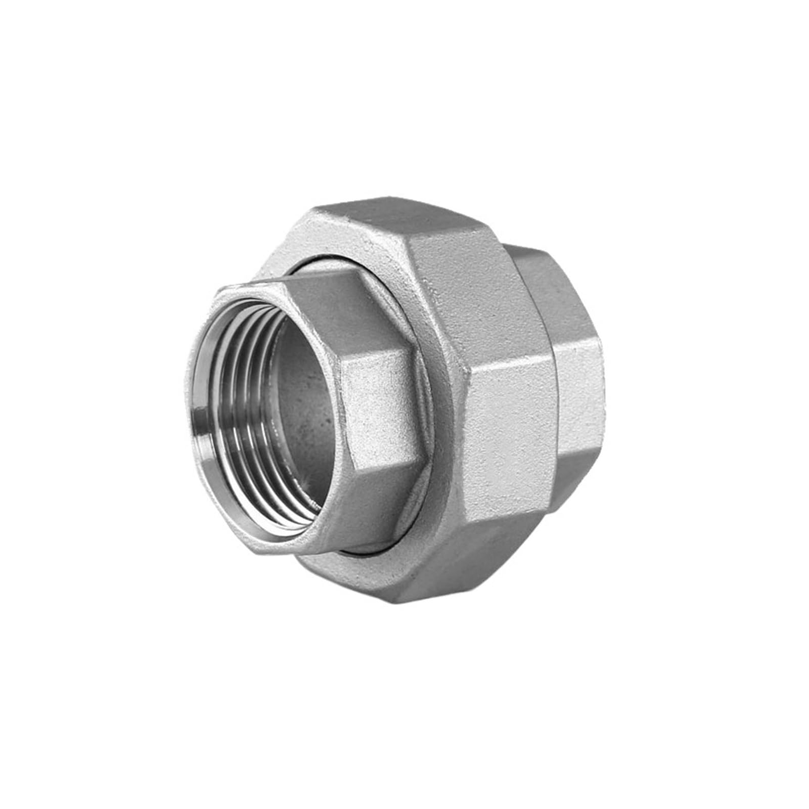 Conector Adaptador De Unión De Tubería De Acero Inoxidable 201 Con Rosca Hembra BSP De 1/4", 3/8", 1/2", 3/4", 1", 1-1/4", 1-1/2"(1-1/4")
