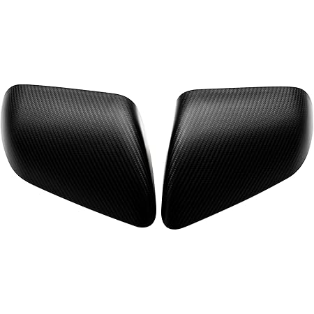 Real Carbon Fiber Rearview Mirror Cover Cap Compatible with Mustang (2015-2021) | Side Wing Mirror Decorate Cover Outer W O Turn Signals | Include Premium Double-Sided Tape (2 pieces)