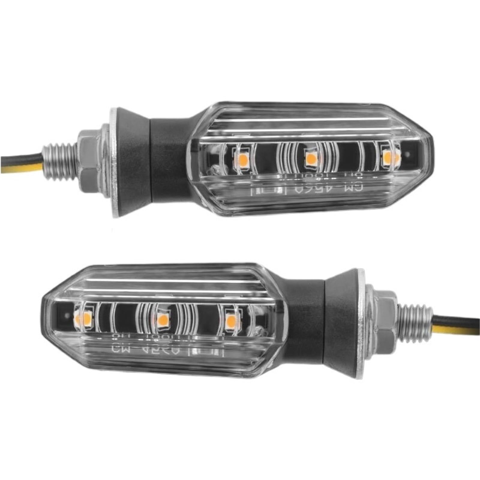 Luces señalización Luz De Señal Giro 8 Mm Para Motocicleta | Luz de señal de 8mm para motocicleta, lámpara indicadora intermitente de 12V(4pcs Smoked)