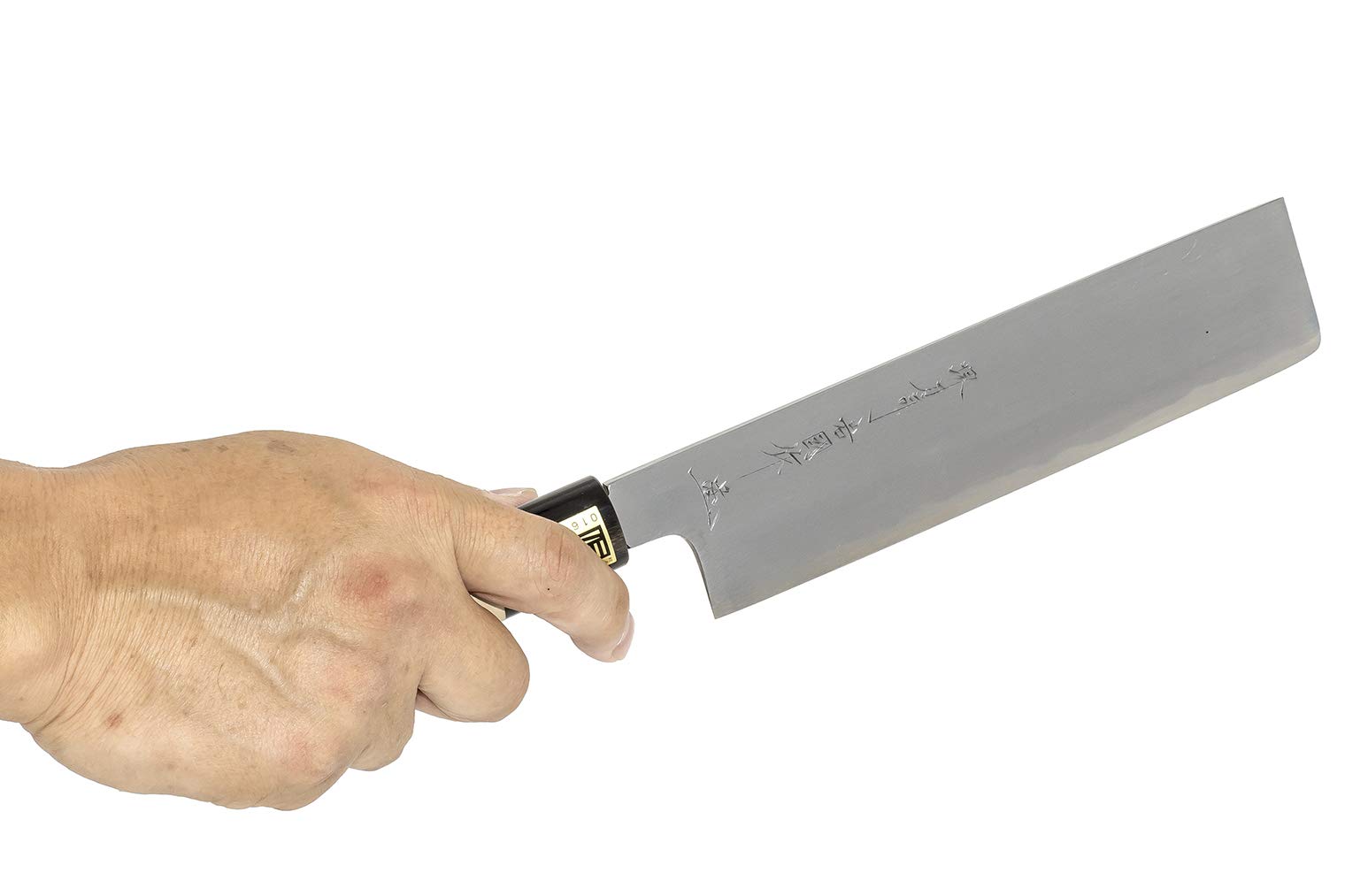 堺刀司　岩国作　菜切包丁　180mm Amazon｜堺刀司 菜切り包丁 シルバー 両刃菜切180mm 岩国 両刃 菜切 A