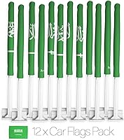 Vista 128 de Bandera de Estados Unidos con poste para coche, bandera para carros, 2 unidades, bandera de América, capó para auto, 4 de julio, decoración