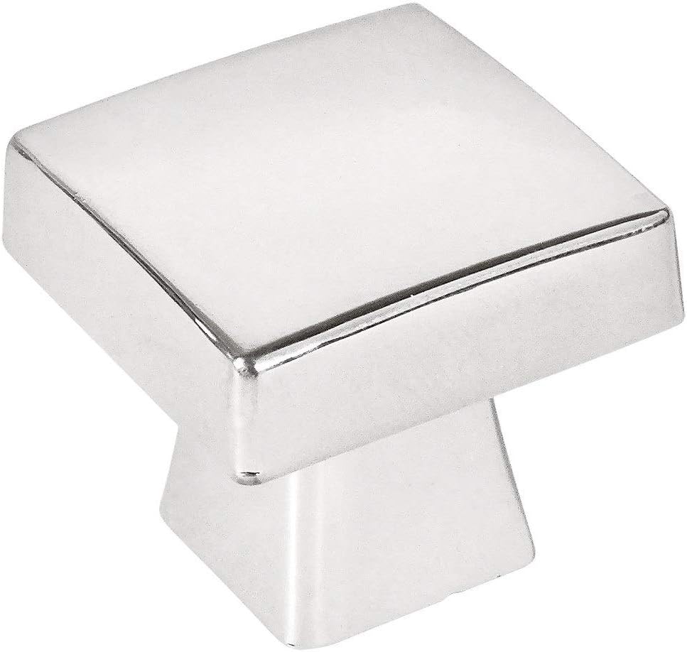 Cosmas 25 Pack 5233CH Polished Chrome Contemporary Square Cabinet Knob