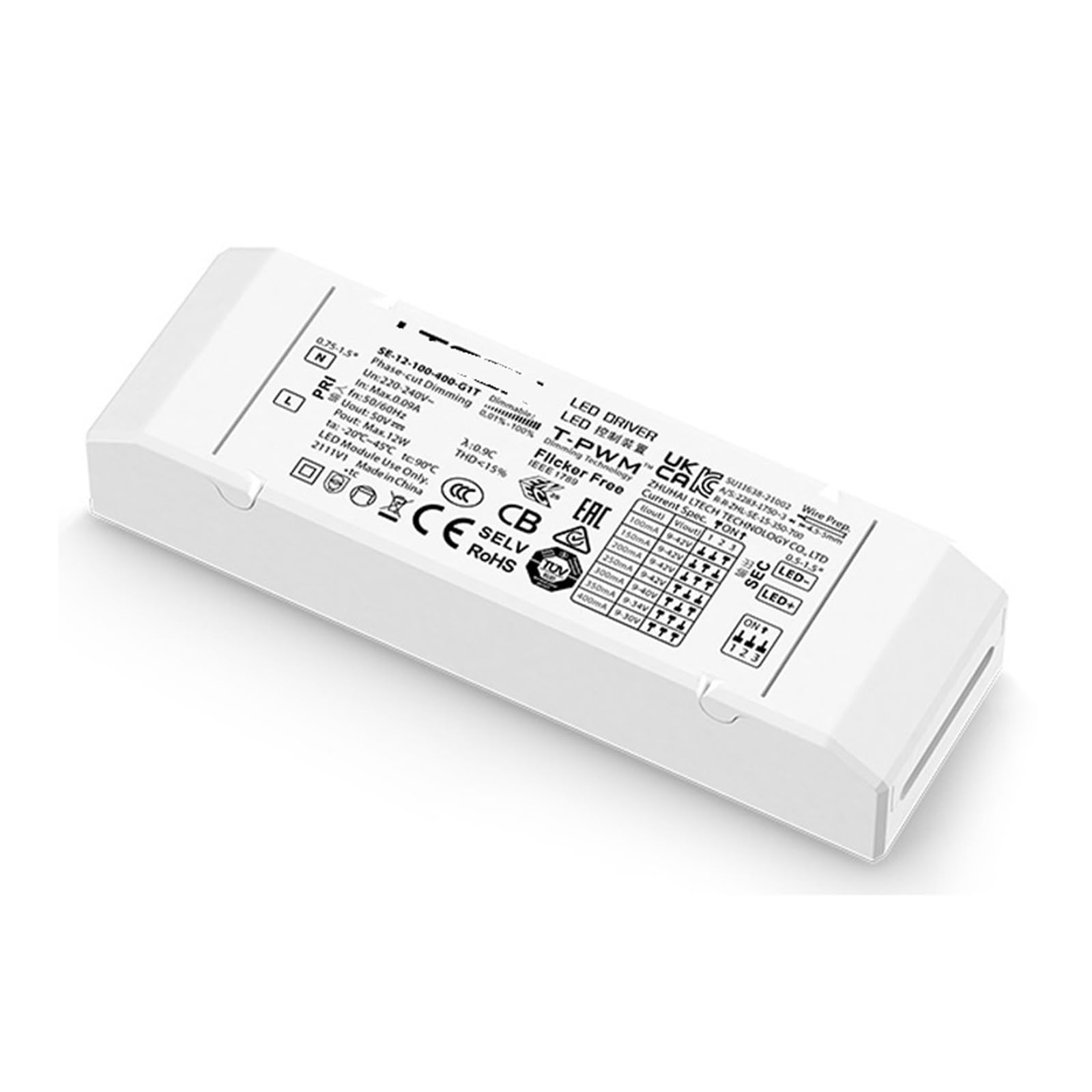Alimentation courant constant LED triac 700mA boîtier 12W - 2