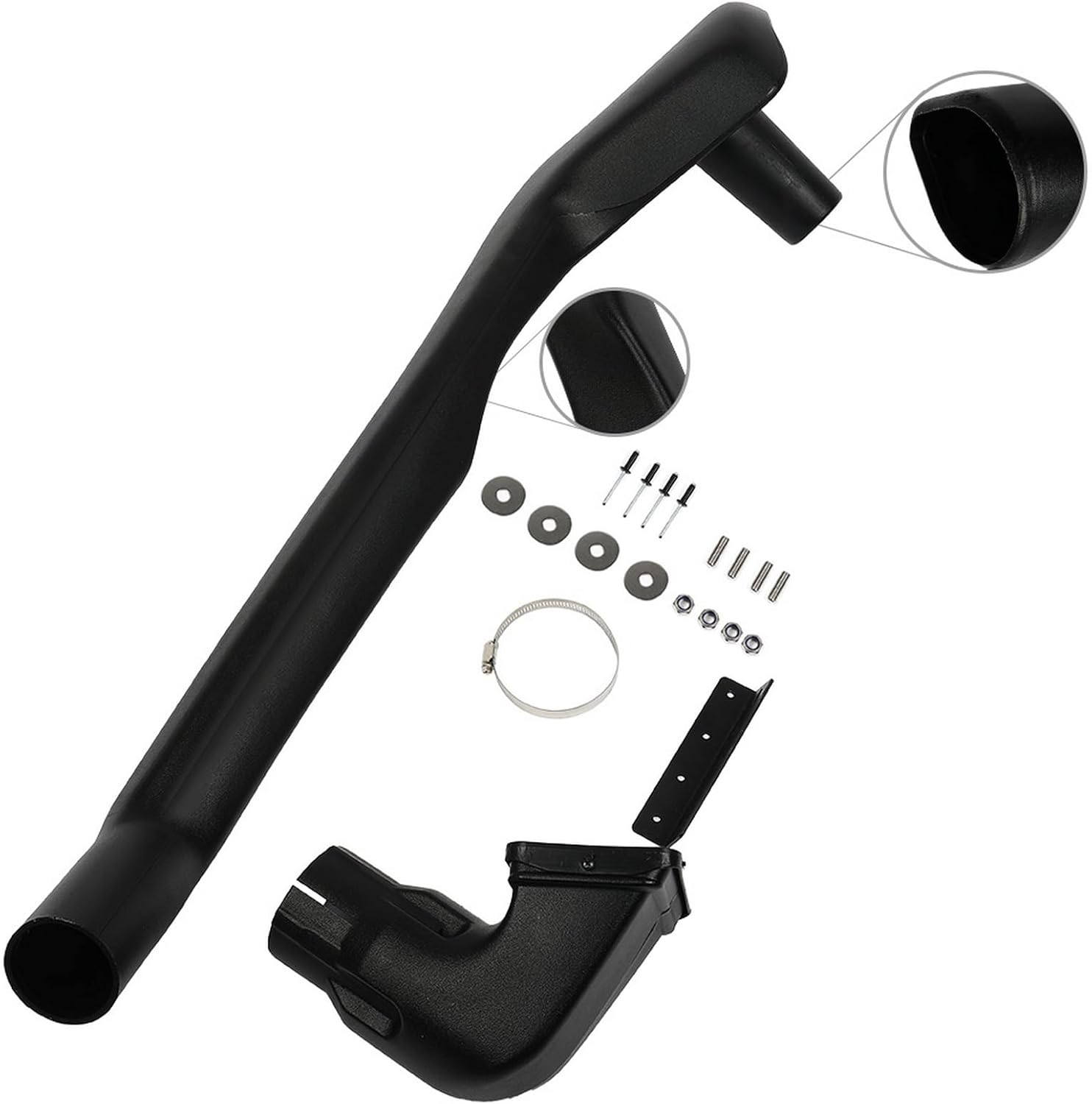 SCITOO Auto Snorkel Kit Replacement Compatible with 1991-1999 for Suzuki for Vitara Model 1.6L Petrol G16B 4WD Snorkel Intake Kit Air Ram Intake Snorkel Kit Set Black Intake Ram Snorkel