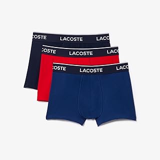 Men's Cotton Stretch Tricolor Waistband Trunks, 3-Pack