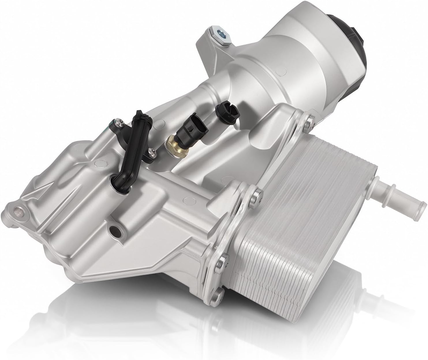 68624177AA Aluminum Engine Oil Cooler Oil Filter Housing Fits For 2014-2019 Ram 1500 3.0L Diesel Engine Replacement 68229403AA