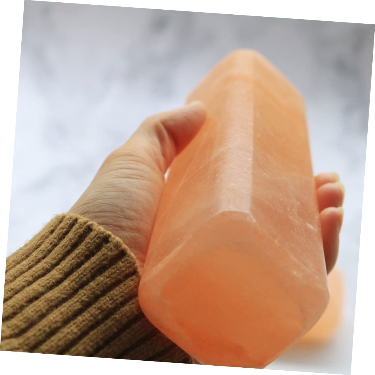 FRCOLOR Bâton de Massage Sel Minéral pour Visage et Dos, Texture Lisse et Polissage Fin, pour Salon de Massage et Usage à Domicile