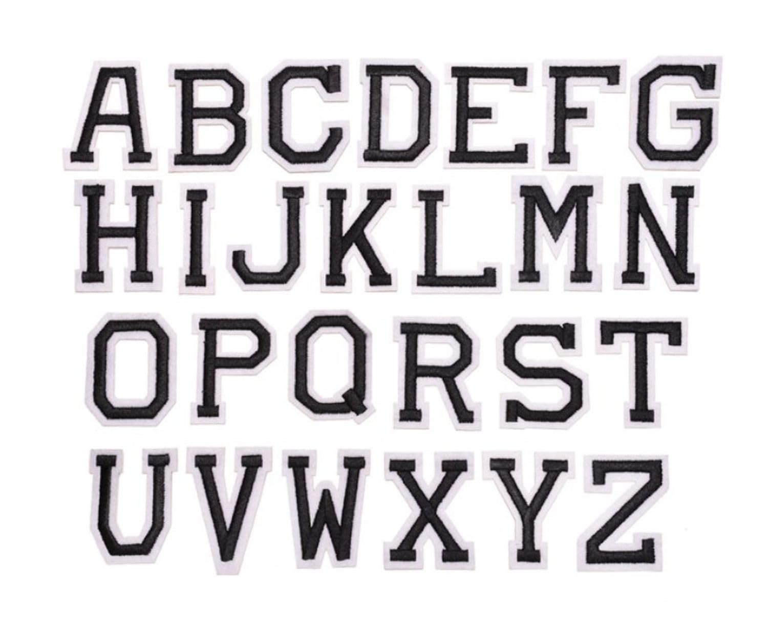 26 lettres de l'alphabet ABC thermocollantes Miniblings pour customiser les vêtements