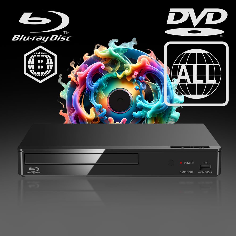 MULTIREGION Blu-ray Player Compatible with Panasonic DMP-BD84EB-K
