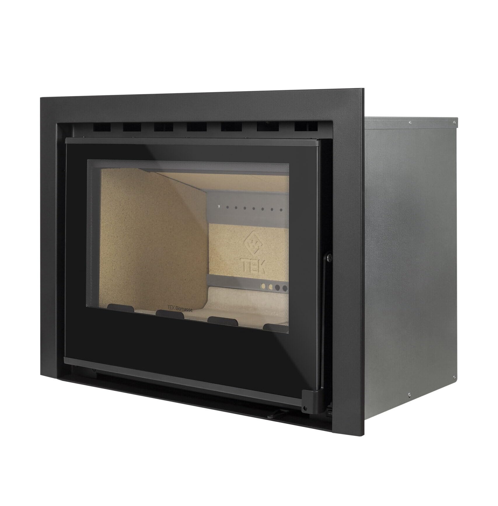 Insertable de leña Artek Vision 90 – Recuperador de calor 10,4 kW Rendimiento 75% Calienta hasta 374 m³ Acero reforzado Vermiculita Cristal panorámico